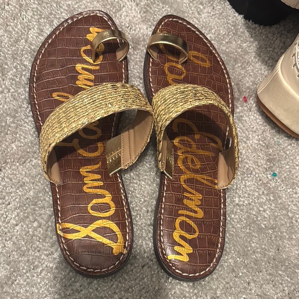 Sam Edelman Woven Brown Sandals